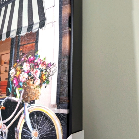 Gucci Cafe Canvas Bicycle With Flower Bouquet Gapped Black Frame NWT - Picture 9 of 11